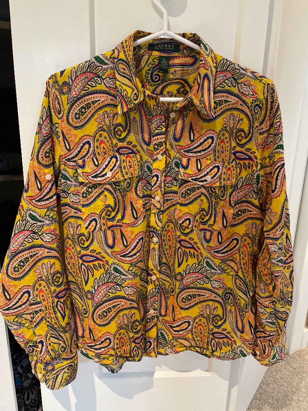 Ralph Lauren Paisley Blouse  button down